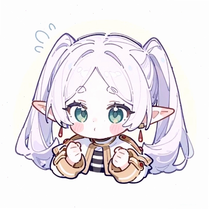 Tranh vẽ chibi cô gái được tô màu sắc nét và sinh động