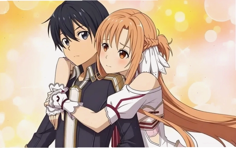 Tranh vẽ Kirito và Asuna phiên bản chibi dễ thương