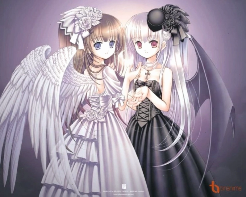 Tuyển tập hình nền thiên thần và ác quỷ Anime cute