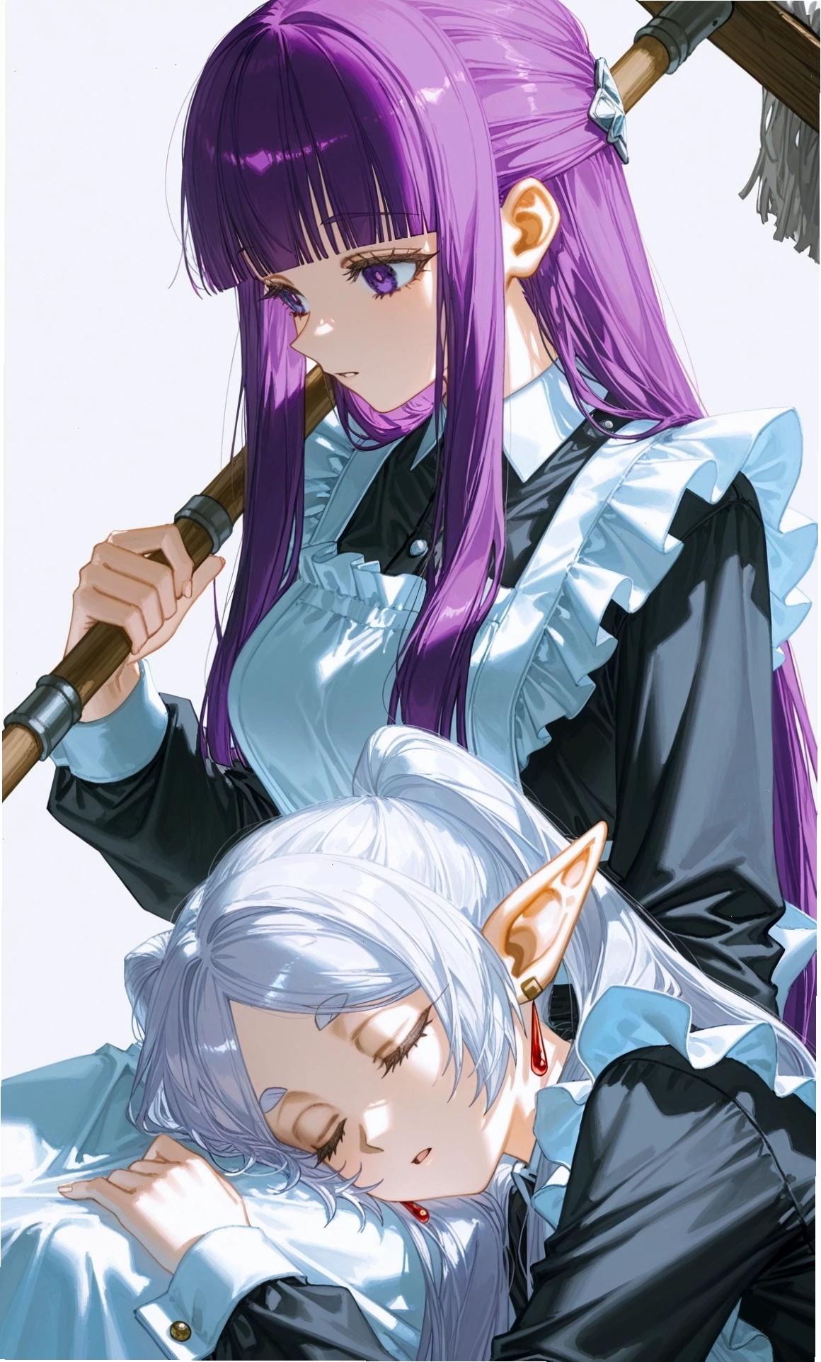 Two anime girls