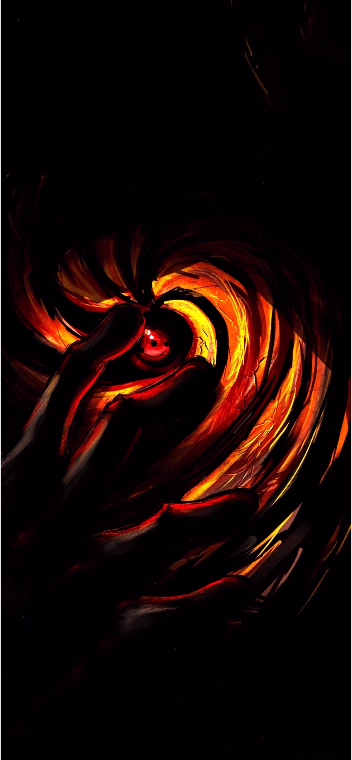 Wallpaper OLED Anime 4K với tông màu tím huyền ảo