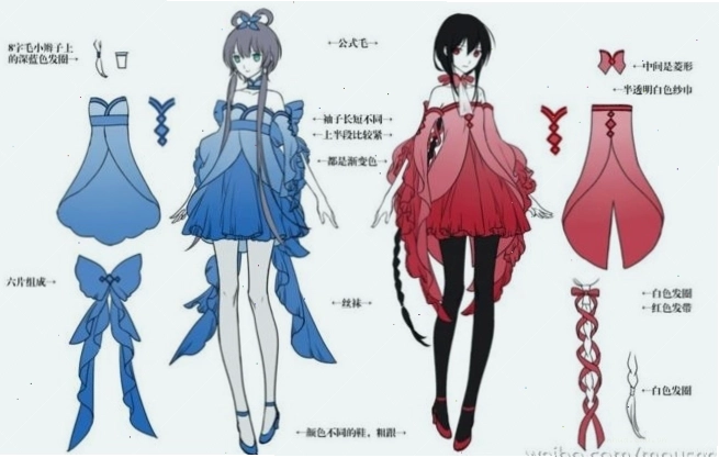 Ý tưởng mẫu váy cổ trang anime chất ngầu