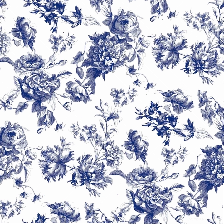 Blue toile vintage wallpaper peel and stick removable in a classic dining room