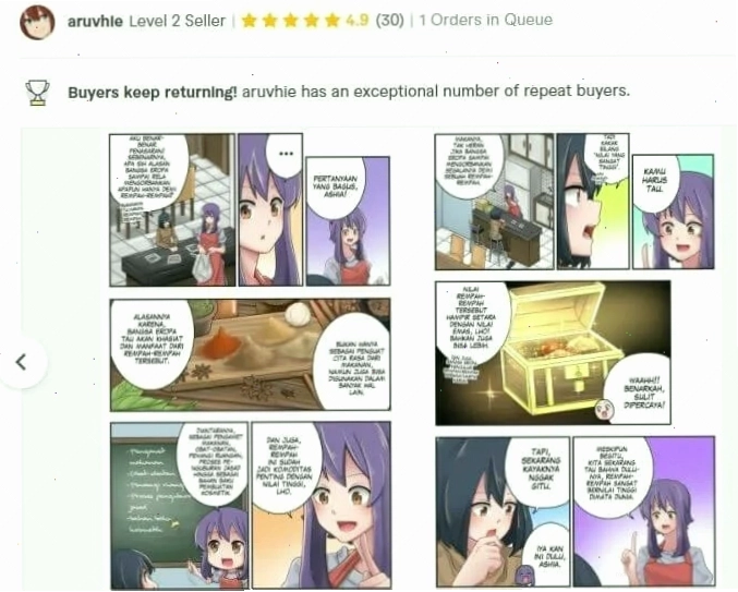 Dịch vụ vẽ truyện tranh Manga chuyên nghiệp
