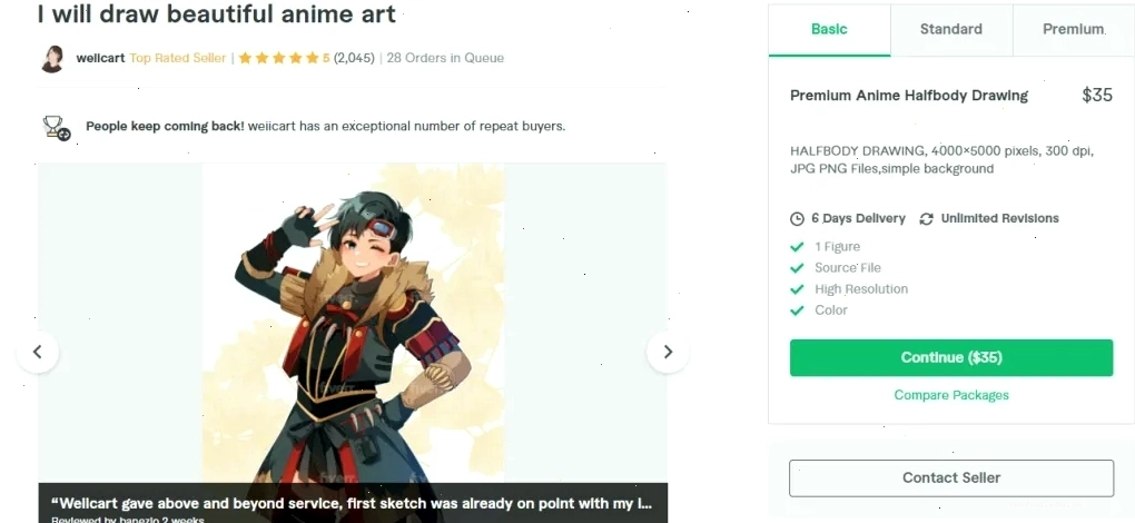 Nghệ sĩ vẽ anime chuyên nghiệp với trình độ cao cấp