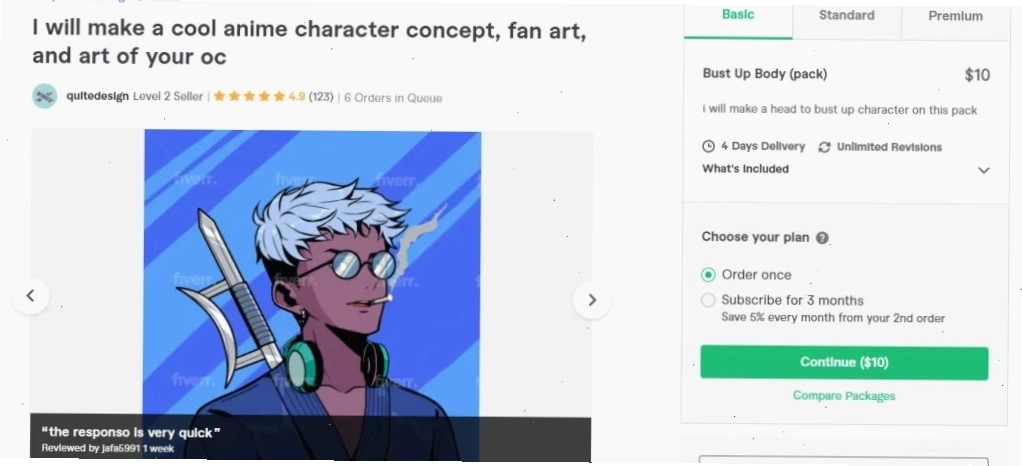 Nghệ sĩ vẽ anime với mức chi phí hợp lý và chất lượng ổn định