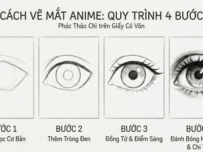 Bí Quyết Vẽ Mắt Anime Nữ Lạnh Lùng Thu Hút Từ A-Z