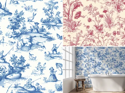 Best vintage french toile wallpaper for traditional homes in 2026