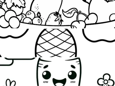 Tranh tô màu trái cây tươi ngon cho bé đột phá trí tuệ
